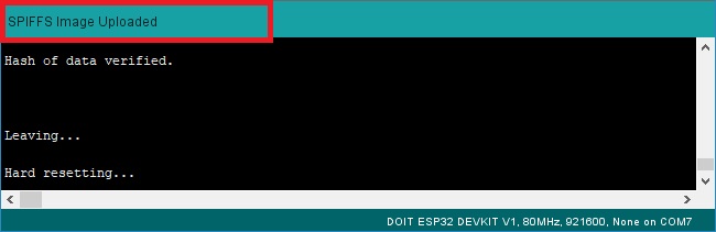 Cài SPIFFS esp32