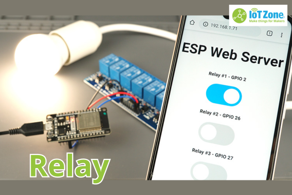 Cách điều khiển Relay qua ESP32 bằng Web Server