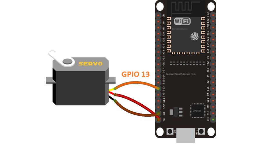 Kết nối phần cứng ESP32 Servo