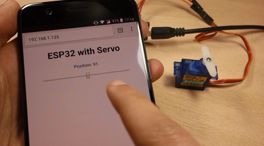 Điều khiển ESP32 Servo qua Web Server