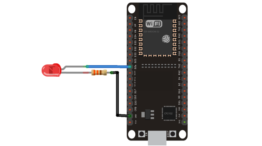 Nhấp nháy đèn LED - Bước đầu để làm dự án ESP32 PIR