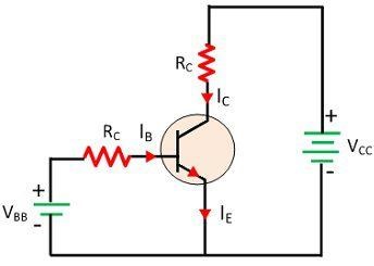 Sơ đồ của mạch transistor NPN