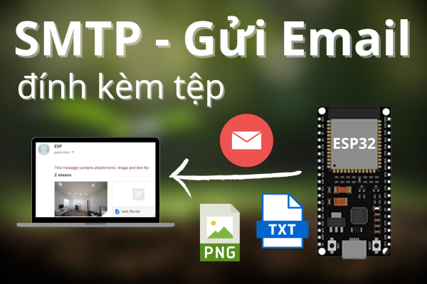Cách gửi Email bằng SMTP Server bằng ESP32 có đính kèm tệp và hình ảnh