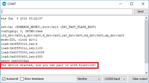 esp32 serial bluetooth đã sẵn sàng kết nối với thiết bị khác