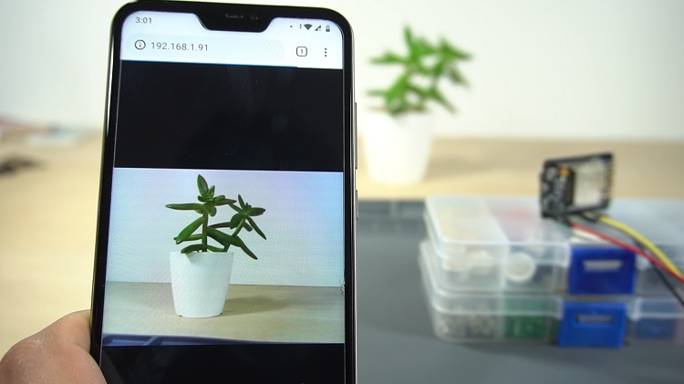 Truy cập vào xem video trực tuyến từ ESP32 Webcam